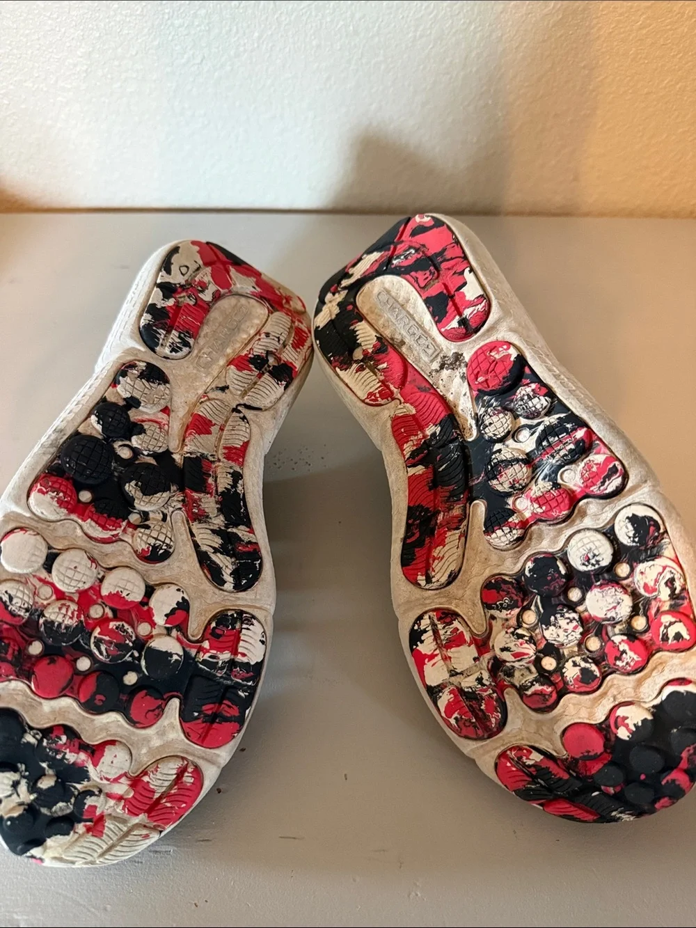 Under Armour Kids Gray Sneakers with Red Logo